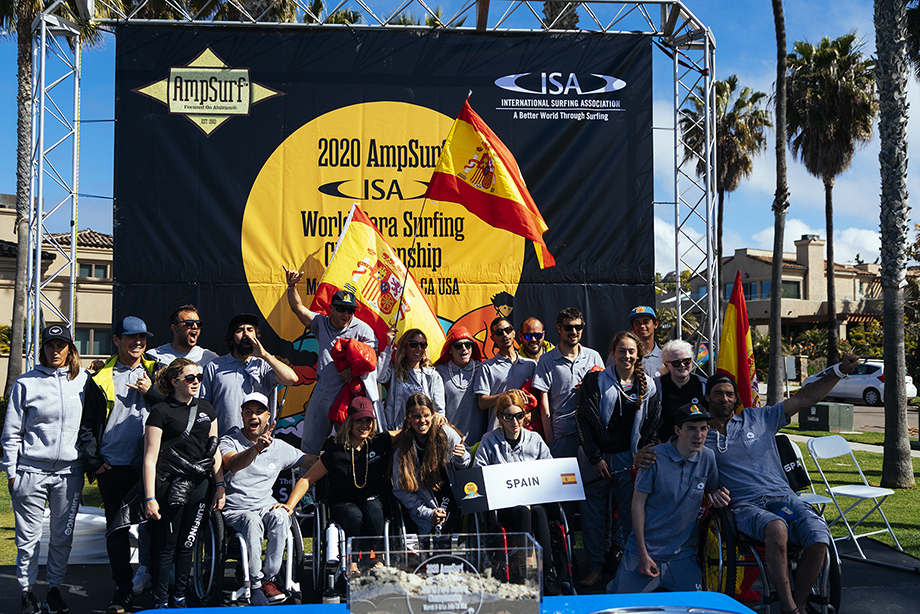 Debut de la selección nacional de surfing adaptado en el AmpSurf ISA World Para Surfing Championship